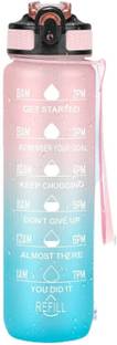 MHAX Motivational classic Unbreakable Silicone Water Bottle 1 Liters 1000 ml