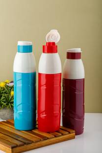 PSA Prime Pack of 1 Water Bottles, Reusable Plastic Fridge Bottle Set 900 ml Bottle