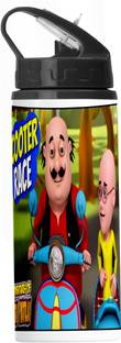 Printwala Motu Patlu Kids Sipper Bottle – Colorful & Spill-Resistant with Easy Grip70 600 ml Water Bottle
