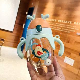 x pulse Cute School Drinking Straw Bpa Free Plastic Children Kids Drink Water Bottle