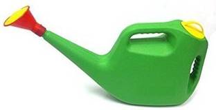 Farmers Choice Home Appliances Heavy Duty Plastic Green Watering Can for Plants/Garden/with Sprayer (ISO 9001:2000 Certified) 5 L Water Cane