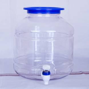 BLVD Plastic Bottle Water Dispenser with Tap, Transparent Bottle, Water Container Bottom Loading Water Dispenser