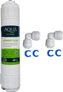 AkuaBeat Platinum Inline Sediment Filter 10” Compatible with All RO Water Purifier. Solid Filter Cartr...