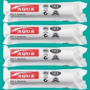 PURE EAU by PURE EAU PUREEAU 4pcs PP Spun Filter/Cartridge for All Types of RO Water purifiers Solid Filter Cartridge