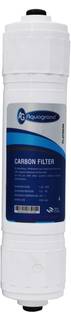 Aquagrand Carbon Filter and 2 Elbow Connector, Inline Filter for all RO Water Purifier Solid Filter Ca...