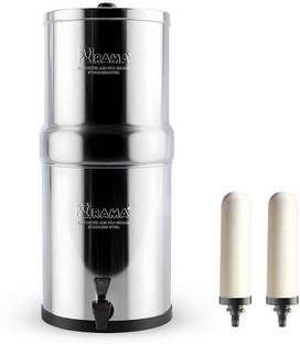 Rama by RAMA Water Purifier, 12-Litre Storage 304-Grade Stainless with 7 inch Candles 2 Pcs Solid Filt...