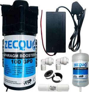 Zecqua RO Booster Pump 100 GPD Motor , 2.5 SMPS Water Purifier Filter Solid Filter Cartridge