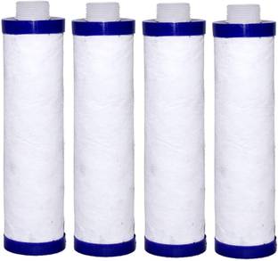 PeoME RO Pre Filter MLT Carbon Filter Cartridge For 10 Inch Housing Bowl, Pack Of 4 Pcs (White) Wound Filter Cartridge