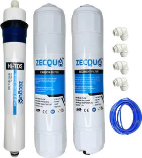 Zecqua 100 GPD Reverse Osmosis Membrane in Water Filtration Systems Solid Filter Cartridge