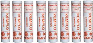 DPW Kemflow Spun Filter PP- 10inch Compatible for all Domestic Purifier(PACK OF 8) Solid Filter Cartridge