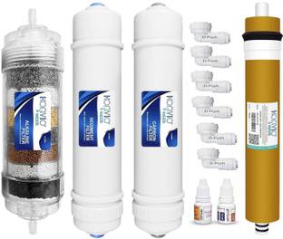 konvio neer Inline Filter Set AAA Filter, Carbon Sediment and Membrane Solid Filter Cartridge