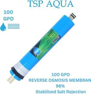 TSP AQUA High 3000 TDS Membrane Spare for All Type of RO Water Purifier (100 GPD) Solid Filter Cartridge