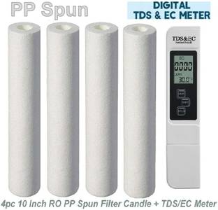 BALRAMA Thread Wounded Candle 10" Set of 4 pcs Solid Filter Cartridge