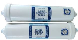 SHOPSWELLS Kent. Ro Spares: Inline Sediment Filter 8 inch & Pre Carbon Set 8 inch C39 Solid Filter Car...