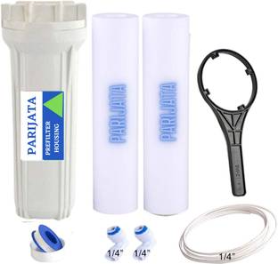 Parijata Pre Filter for All RO Water Purifier, External Prefilter kit with 2 spun candles Solid Filter Cartridge