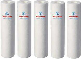 Micro Filter (Pack of 5) 10 Inch Spun Filter 5 Micron Polypropylene Sediment Cartridge Solid Filter Ca...