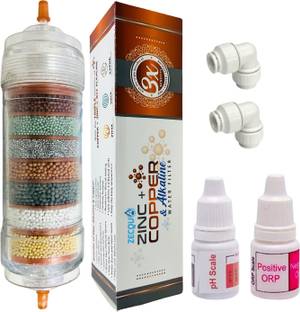 Zecqua RO Alkaline by COPPER H2AAA+ ORIGINAL FILTER SYSTEM Solid Filter Cartridge