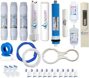 AquaDart RO Service kit of membrane & filter for All Type Of Water Purifier (RO Membrane Inline+TDS Me...