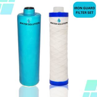 water solution IRON REMOVER AND 9" MLT COMBO IRON GUARD FILTER FOR RO AND UV WATER PURIFIER Solid Filter Cartridge