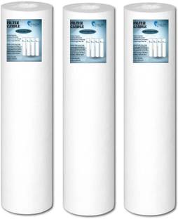 OCEAN STAR TECHNOLOGIES Dotted 10 Inch High Density Spun Filter (105 Grams) Pack of 3 Solid Filter Cartridge