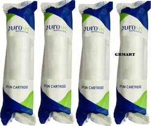 GRMART PUROSIS 4 pcs 10'' PP Spun Filter Candle For All Types Of Ro Water Purifier Solid Filter Cartri...