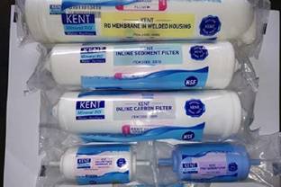 TEQBO KENT Filter kit Sediment, Carbon, Post Carbon, TDS Mambrane with 9e candle Solid Filter Cartridg...