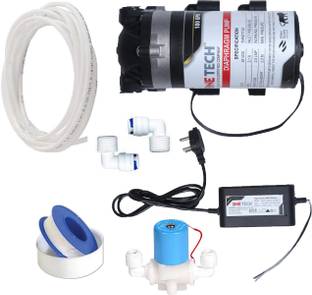 OneTech Service Kit With Booster Pump 100 GPD Suitable for All Types of Water Purifiers with SMPS Adaptor - 24V DC, 2.5A and Solenoid Valve 24v SV Solid Filter Cartridge