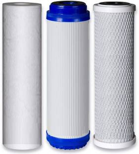 OCEAN STAR TECHNOLOGIES 10" Pp Spun, Granular Activated Carbon Gac, Carbon Block Cto Solid Filter Cartridge