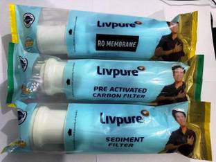 SHOPSCLOUD LIVPURE Service kit Original Membrane, Sediment, CARBON DRINK PURE C31 Solid Filter Cartridge