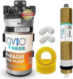 konvio neer 100_GPD RO Diaphragm Booster Pump Motor High-Efficiency with 80 GPD Membrane Solid Filter ...