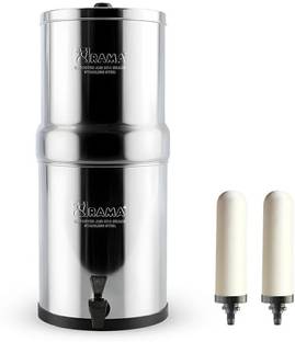 Rama by RAMA Water Purifier, 12-Litre Storage 304-Grade Stainless with 7 inch Candles 2 Pcs Solid Filter Cartridge