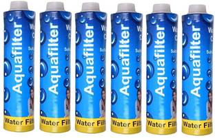 AQUANZA 6Pcs AquaFilter Candle suitable for all Type water purifier+Sediment Ro 9 inch Solid Filter Cartridge