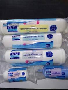 SHOPSCLOUD KENT RO SERVICE Kit Original MEMBRANE,CARBON,SEDIMENT,UF,HF,FULL KIT T82 Solid Filter Cartr...