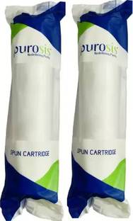 GRMART PUROSIS 2 pcs 10'' PP Spun Filter Candle For All Types Of Ro Water Purifier Solid Filter Cartri...