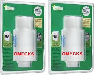 Omex Aqua Filter Water Softener for all Branded Washing Machine (Pack of 2) Solid Filter Cartridge