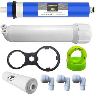 MEETOS High 2000TDS (80 GPD) Membrane with housing Spare for All Type of Water Purifier Pleated Filter...