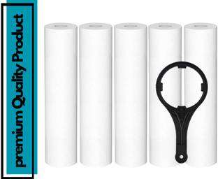 OceansDrop Pack Of 5 PP Spun pre filter Sediment Candle With Spanner. Solid Filter Cartridge