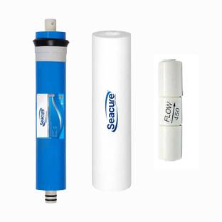 Seacure Original 100 GPD Reverse Osmosis Membrane With 10 inch 5 Micron PP Spun Solid Filter Cartridge