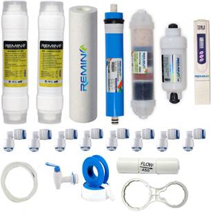 Remino Service kit of 80 GPD RO membrane & filter for Water Purifier Solid Filter Cartridge