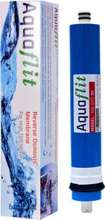 Aquaflit 100 GPD Membrane for up to 3000 TDS | 100 GPD 3K |Almost all Brand RO Compatible Solid Filter Cartridge