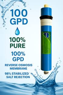 TSP AQUA by TSP Aqua (100 GPD) RO High 3000 TDS Membrane Spare for All Type of RO Water Purifier Solid Filter Cartridge