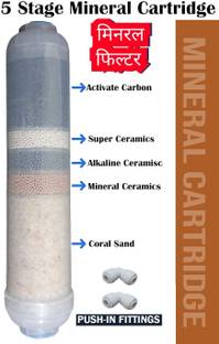 BALRAMA RO Mineral Cartridge 10" PH Mineral Filter with Clamps Elbows RO Service Kit Media Filter Cartridge