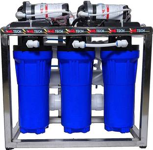 OneTech 25 LPH Commercial RO Water Purifier Plant Double Purification Stainless Steel With TDS Adjuste...