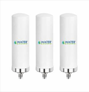 WATER GREEN Ceramic Regular Candle (Pack Of 3) Solid Filter Cartridge
