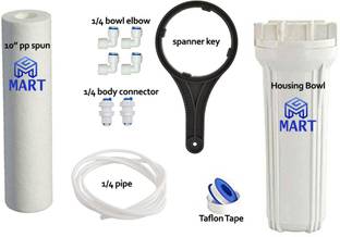 MG MART 10" Spun Filter pre bowl spanner 1/4 pipe connector kit Solid Filter Cartridge