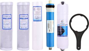 KRPLUS Reverse Osmosis 5 Stage Water Filter Cartridge Complete RO Service Filter Kit Solid Filter Cart...