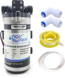 Noir Aqua RO Water Purifier Booster Pump Motor 100GPD Heavy Duty 100% Copper,2 Yr Warranty Diaphragm Water Pump