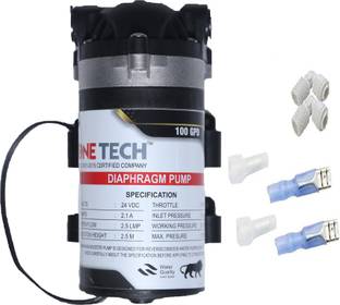 OneTech 100 GPD RO Booster Pump For All Types Of RO Water Purifier Solid Filter Cartridge