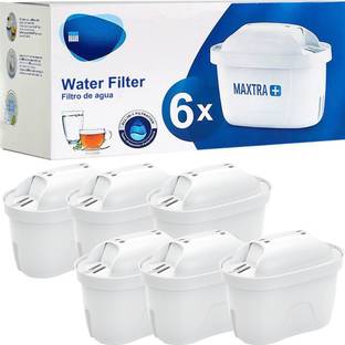 Verilux Replacement Water Filters for Brita Pitchers 6 Pack Improves Taste Removes Odor Solid Filter Cartridge