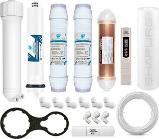 SHAPURE Yearly RO Service Kit for Aqua 2090 RO Water Purifier Filter Set with TDS Meter Solid Filter Cartridge